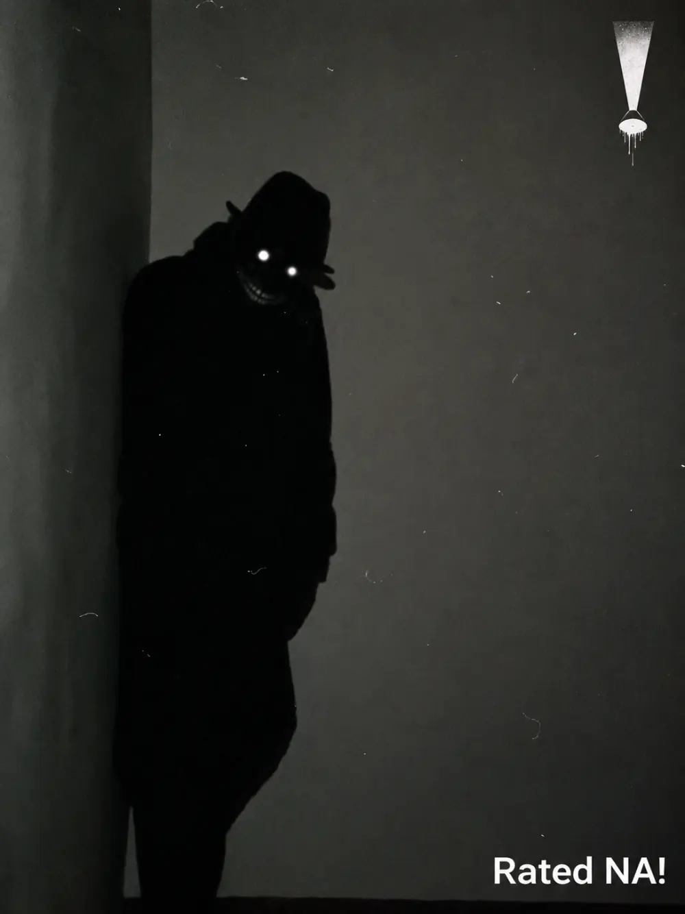 A shadowy Nightmare Alive character waiting in a dim corridor